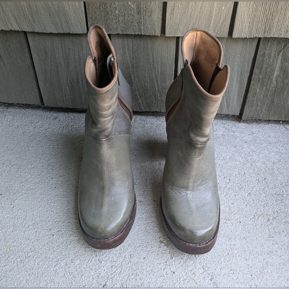 John Fluevog Double Dutch Heal Boots Sz 7.5 - Picture 7 of 12